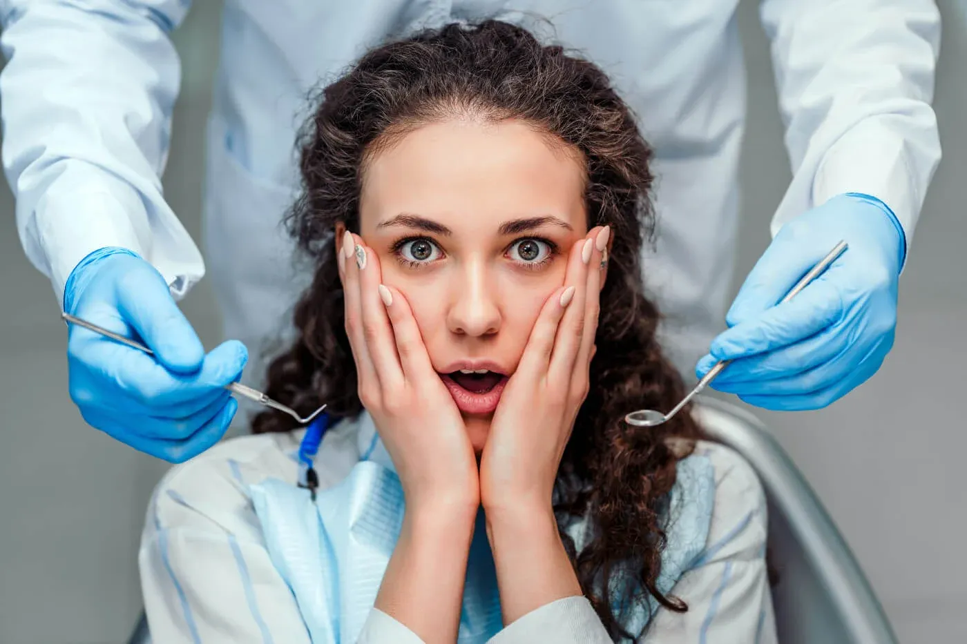 woman dental check up